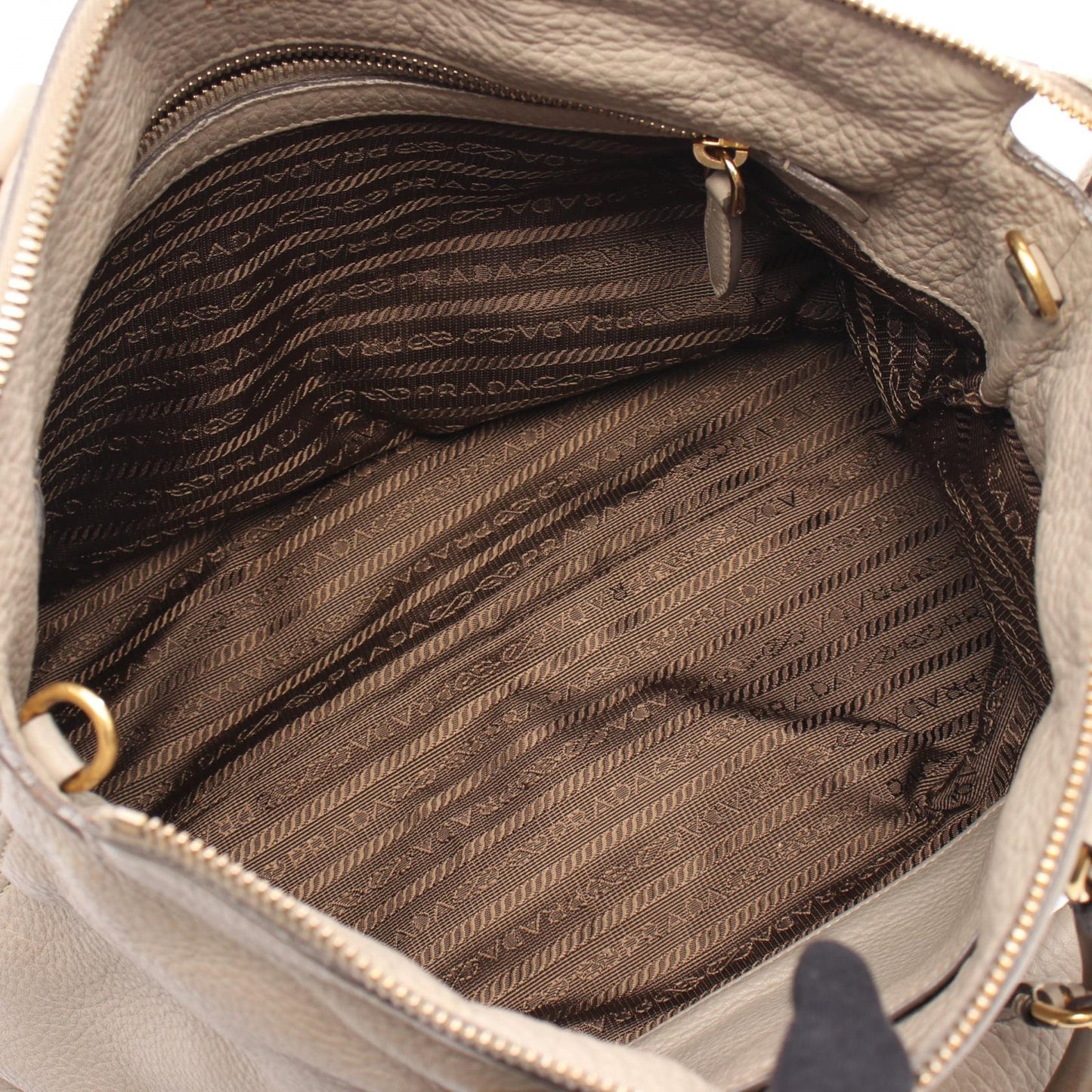 Prada VIT DAINO Leather Handbag