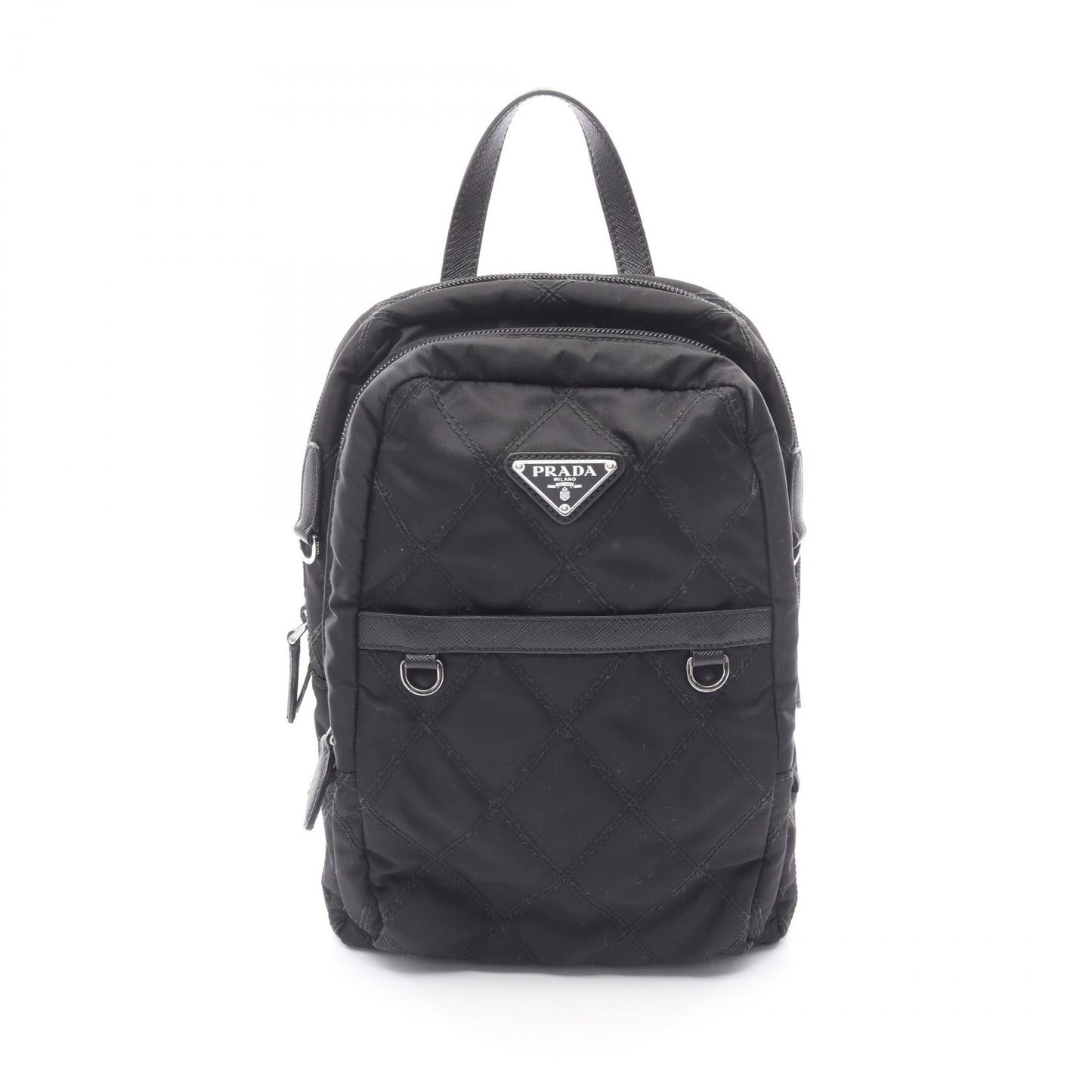 Prada Nylon Leather Backpack