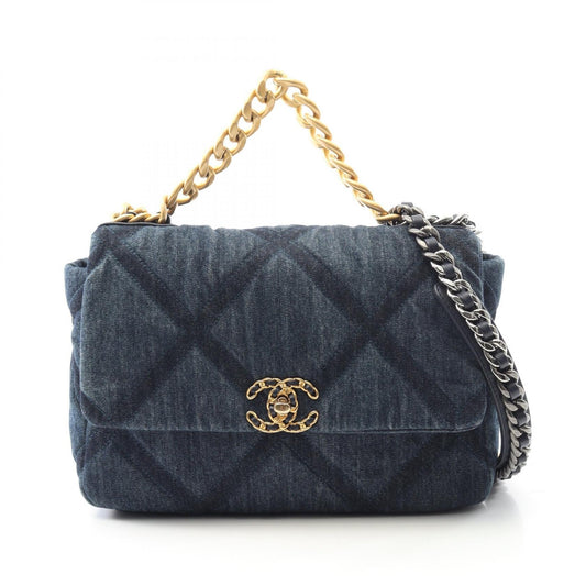 Chanel 19 Matelasse Denim Shoulder Bag