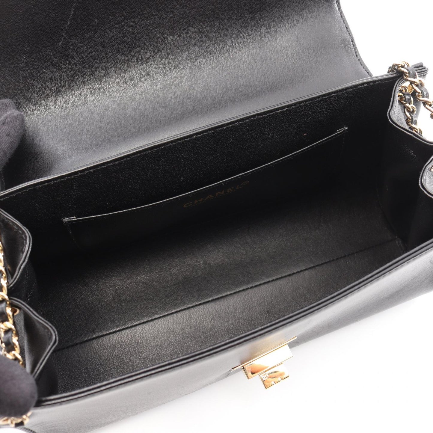 Chanel 2.55 Choco Bar Lambskin Shoulder Bag