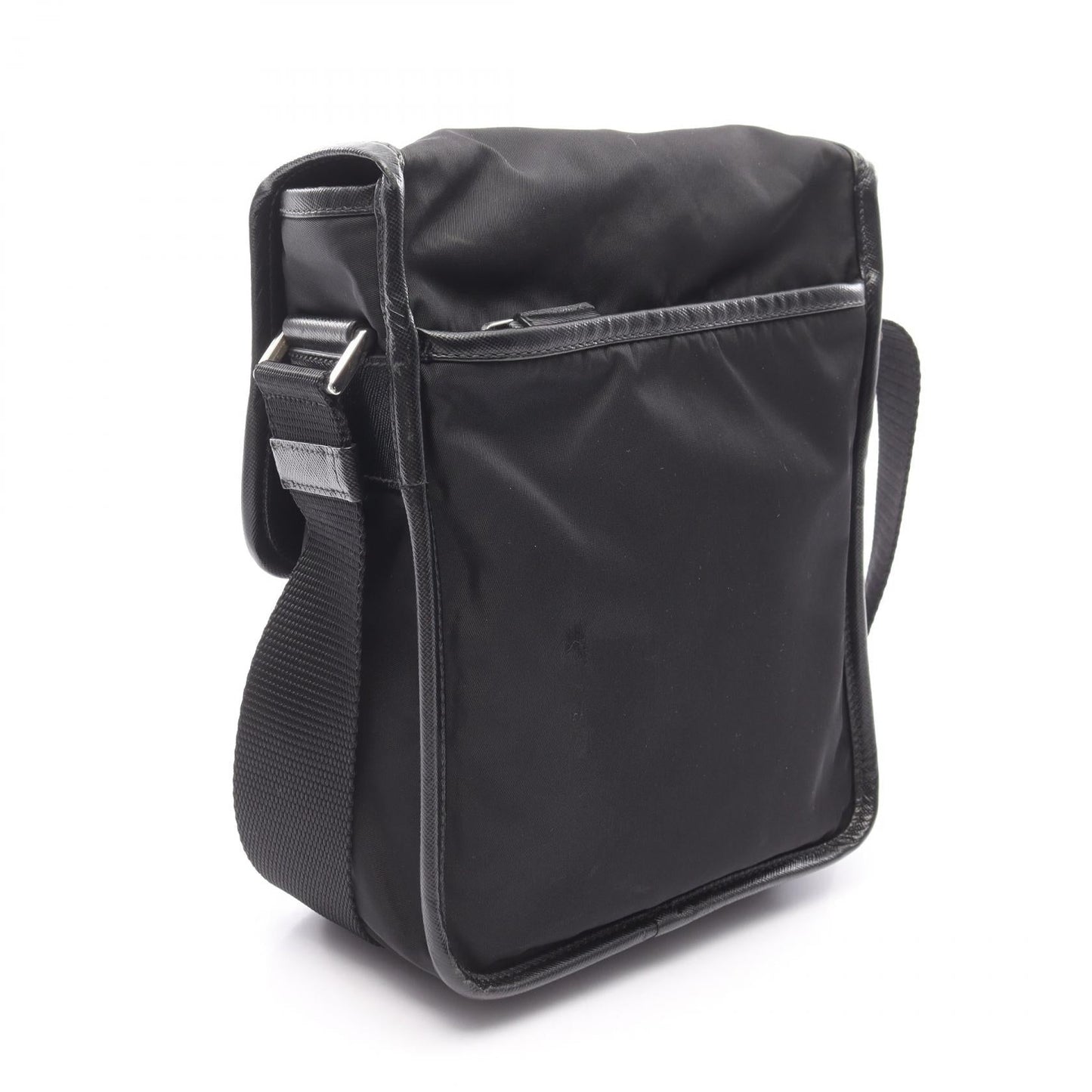 Prada Nylon Saffiano Leather Shoulder Bag
