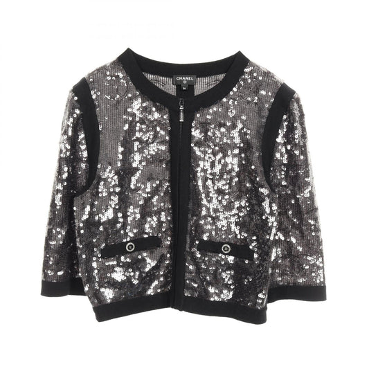 Chanel Coco Mark Sequin Nylon Cotton Jacket Handbag
