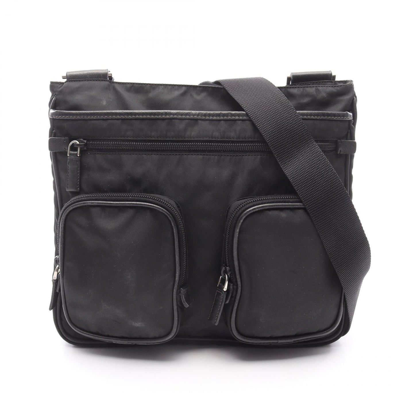 Prada Re-Nylon Saffiano Leather Shoulder Bag