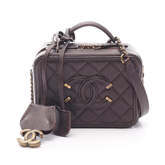 Chanel CC Filigree Grained Calfskin 2way bag