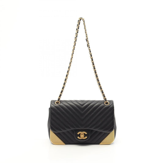 Chanel V-stitch Lambskin Shoulder Bag