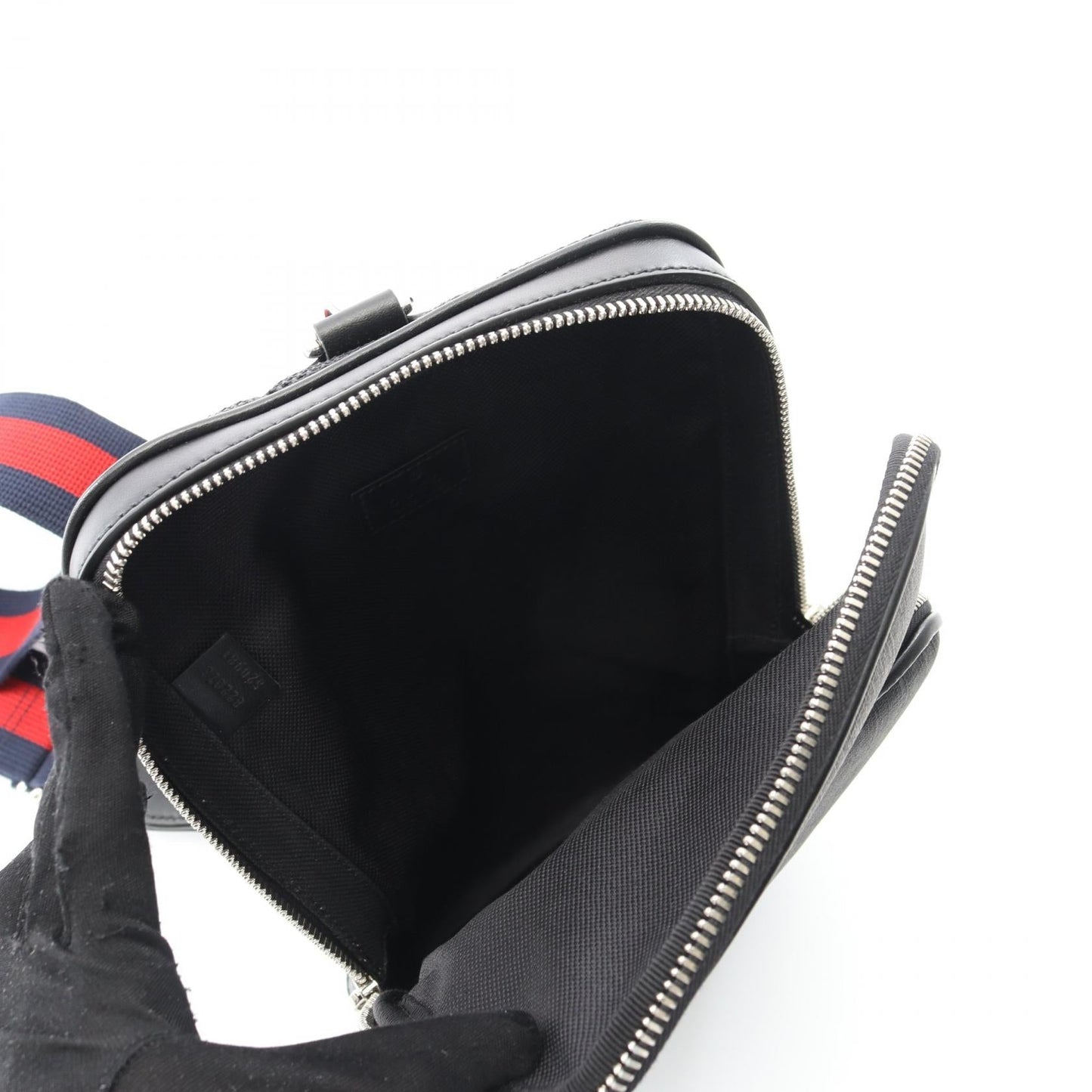 Gucci GG Small Sling Bag PVC Coated Canvas Leather Shoulder Bag