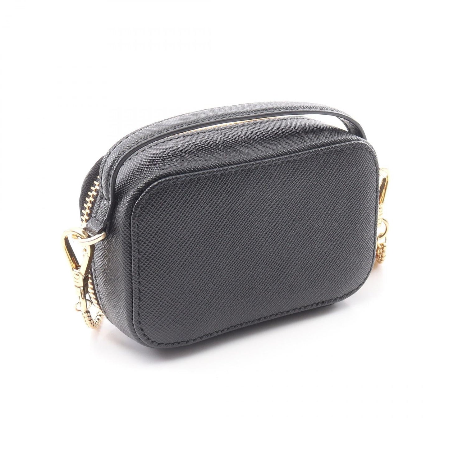 Prada Saffiano Triangle Mini Shoulder Bag Saffiano Leather Shoulder Bag