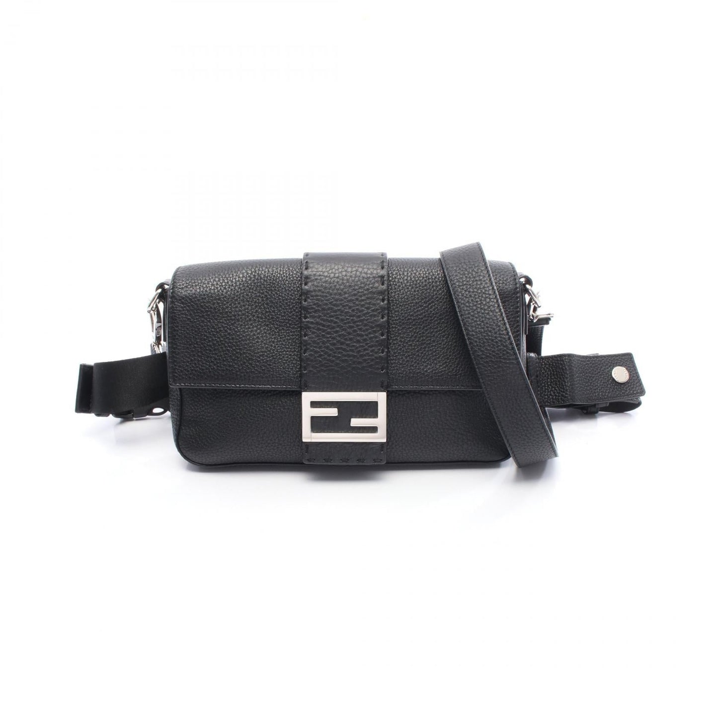 Fendi Mamma Baguette Leather Waist Bag
