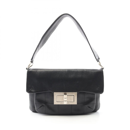 Chanel 2.55 Choco Bar Lambskin Shoulder Bag
