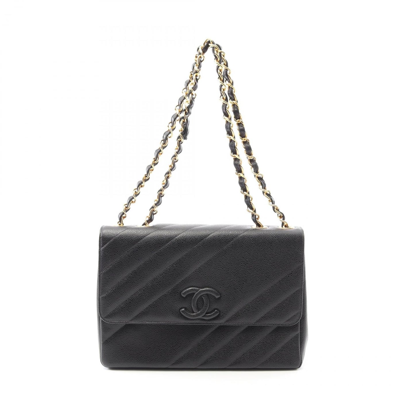 Chanel Coco Bias Stitch Calf Shoulder Bag