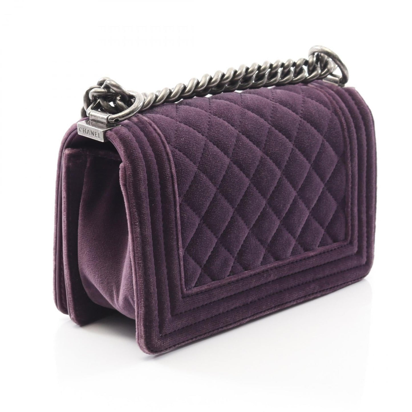 Chanel Boy Chanel Fabric Leather Shoulder Bag