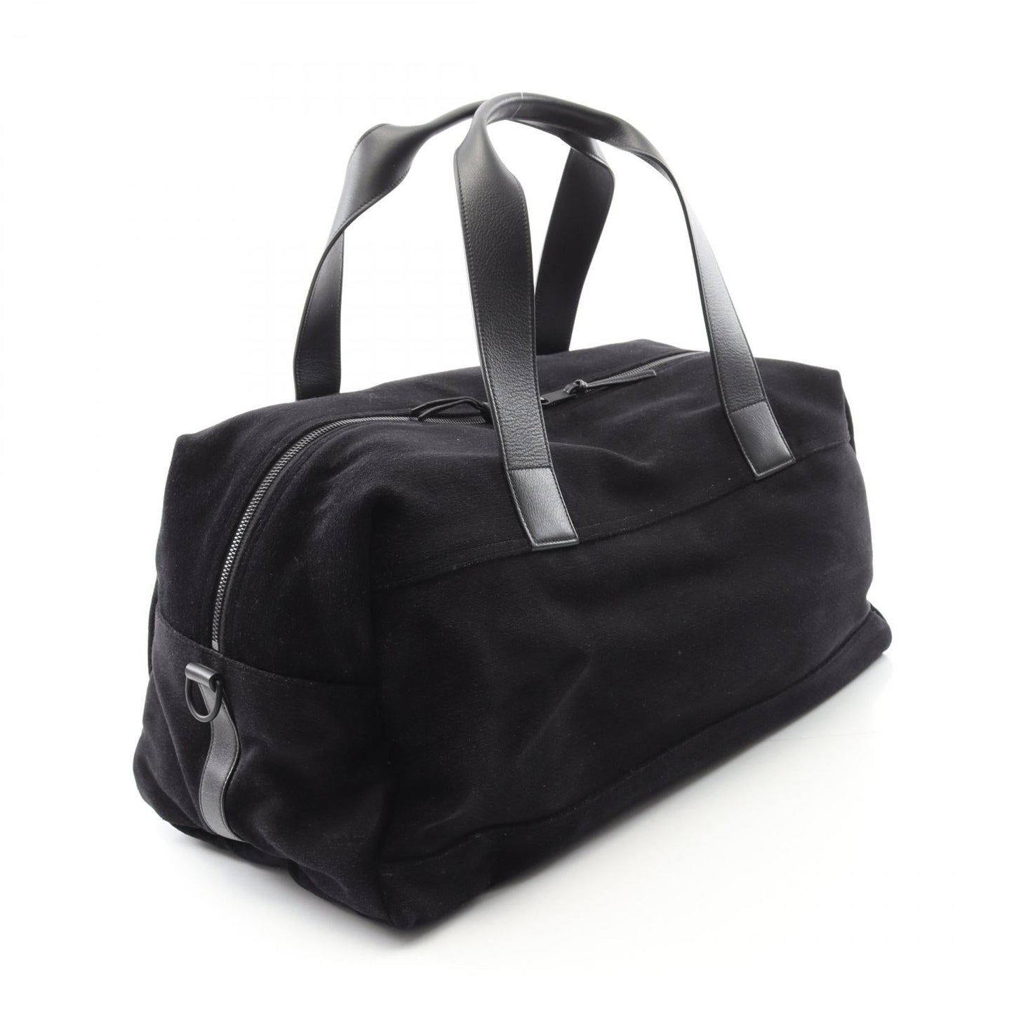 Saint Laurent Paris Nux Leather Fabric Boston Bag