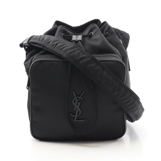 Saint Laurent Paris Niki Nylon Leather Bucket Bag