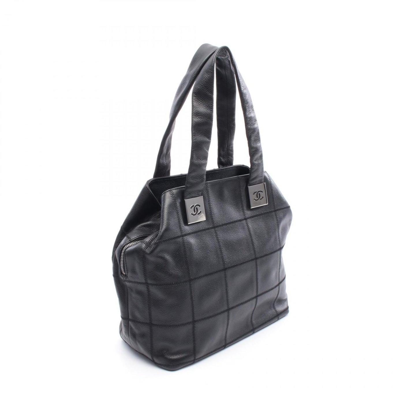 Chanel Choco Bar Grained Calfskin Handbag