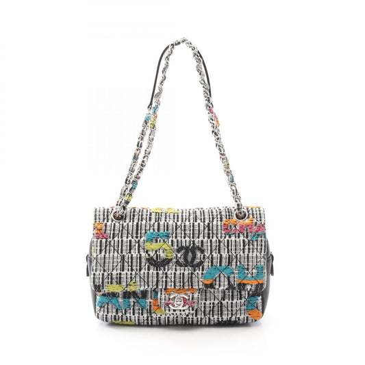Chanel MatelassÃ© Fabric Leather Shoulder Bag
