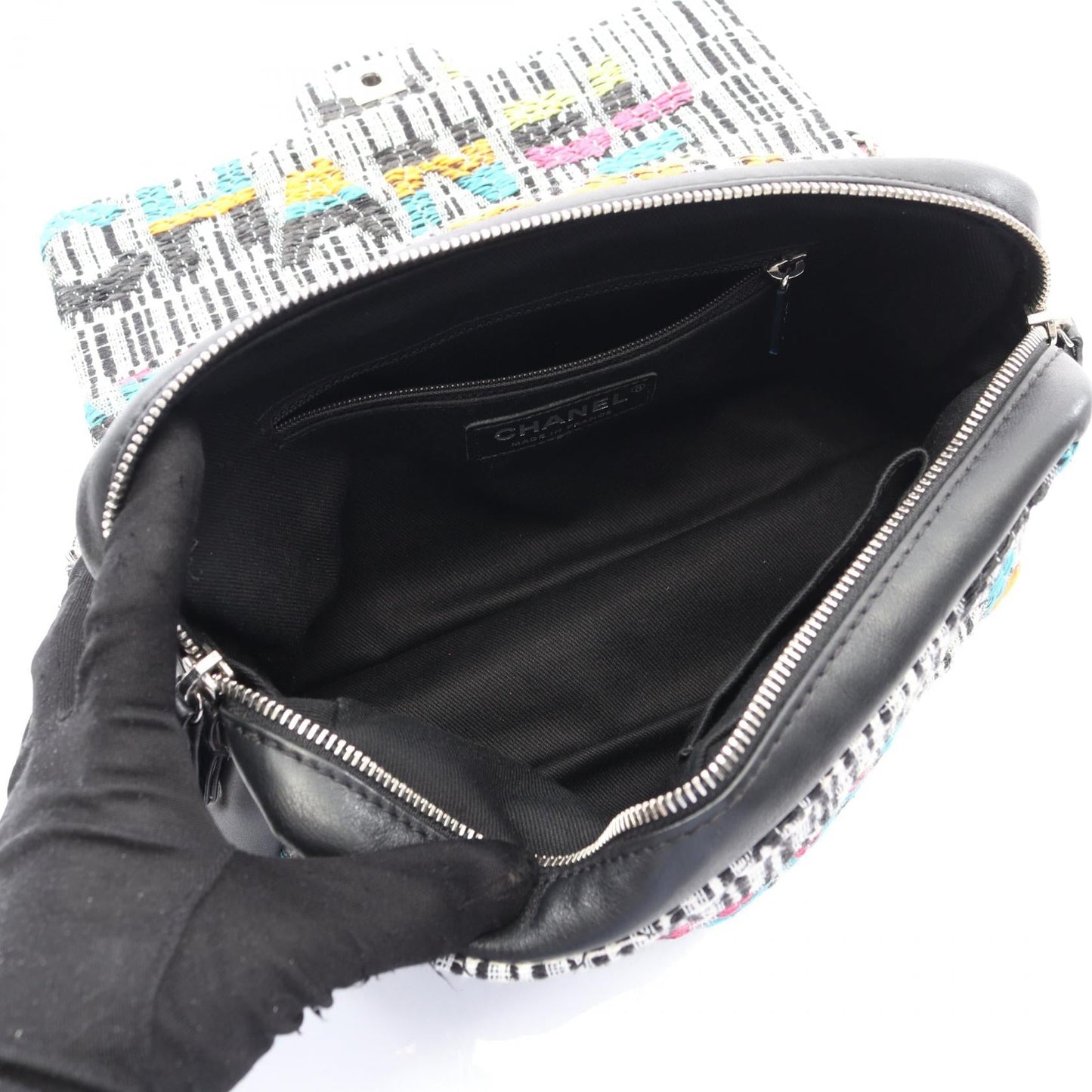 Chanel MatelassÃ© Fabric Leather Shoulder Bag