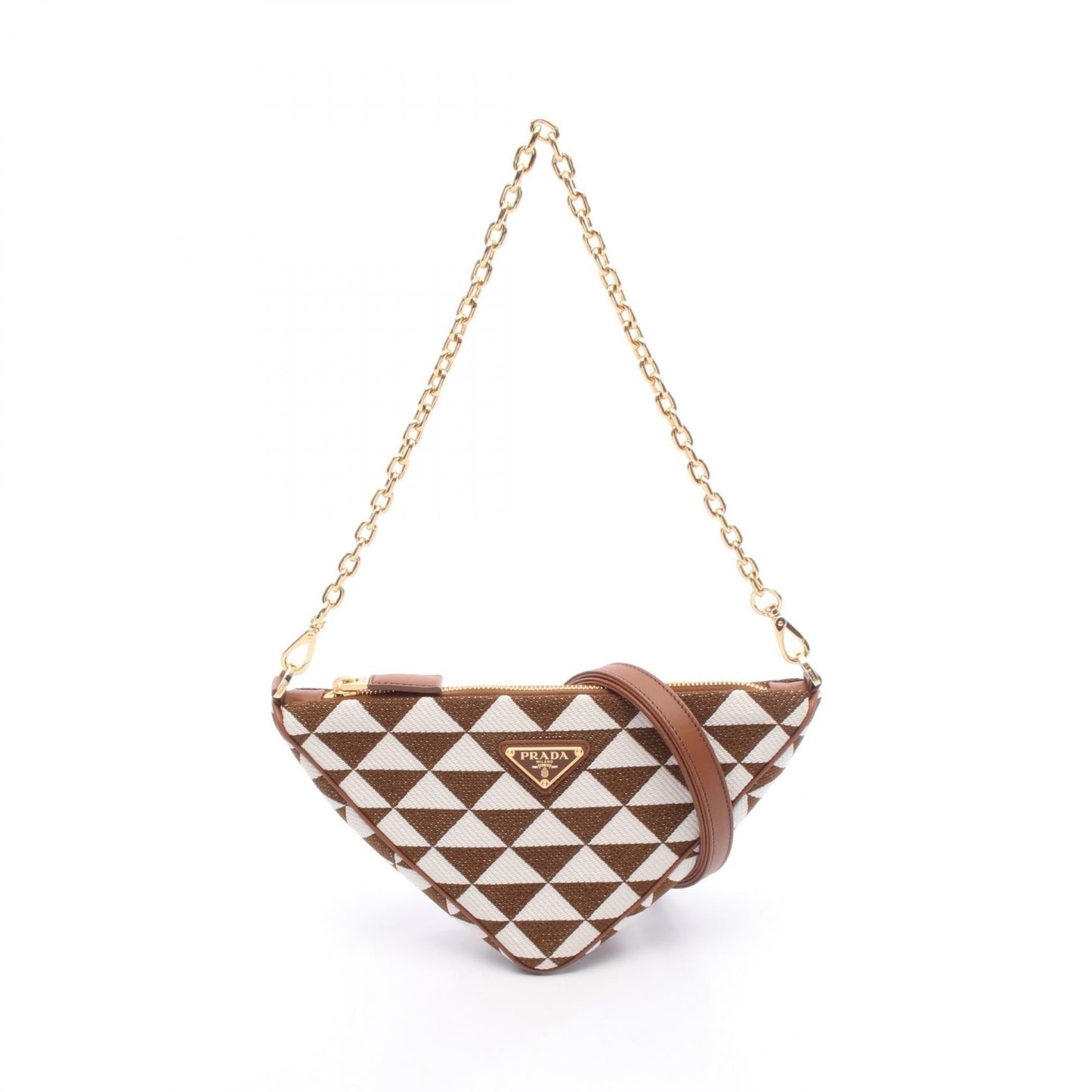 Prada 1BC543 Canvas Leather 2way Shoulder Bag