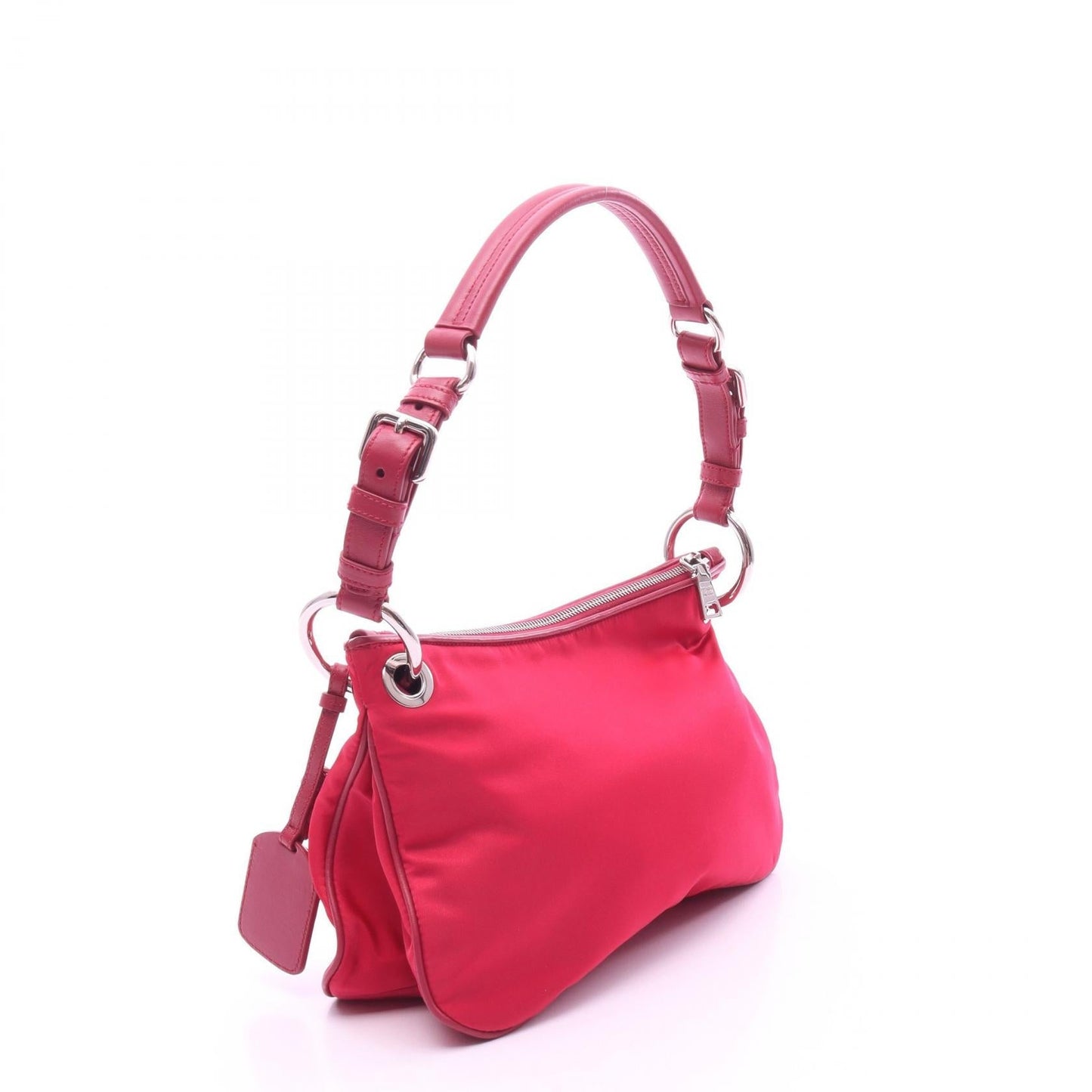Prada TESSUTO+SOFT CA Nylon Leather Shoulder Bag
