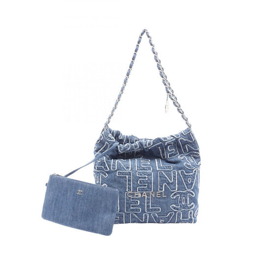 Chanel 22 Denim Shoulder Bag