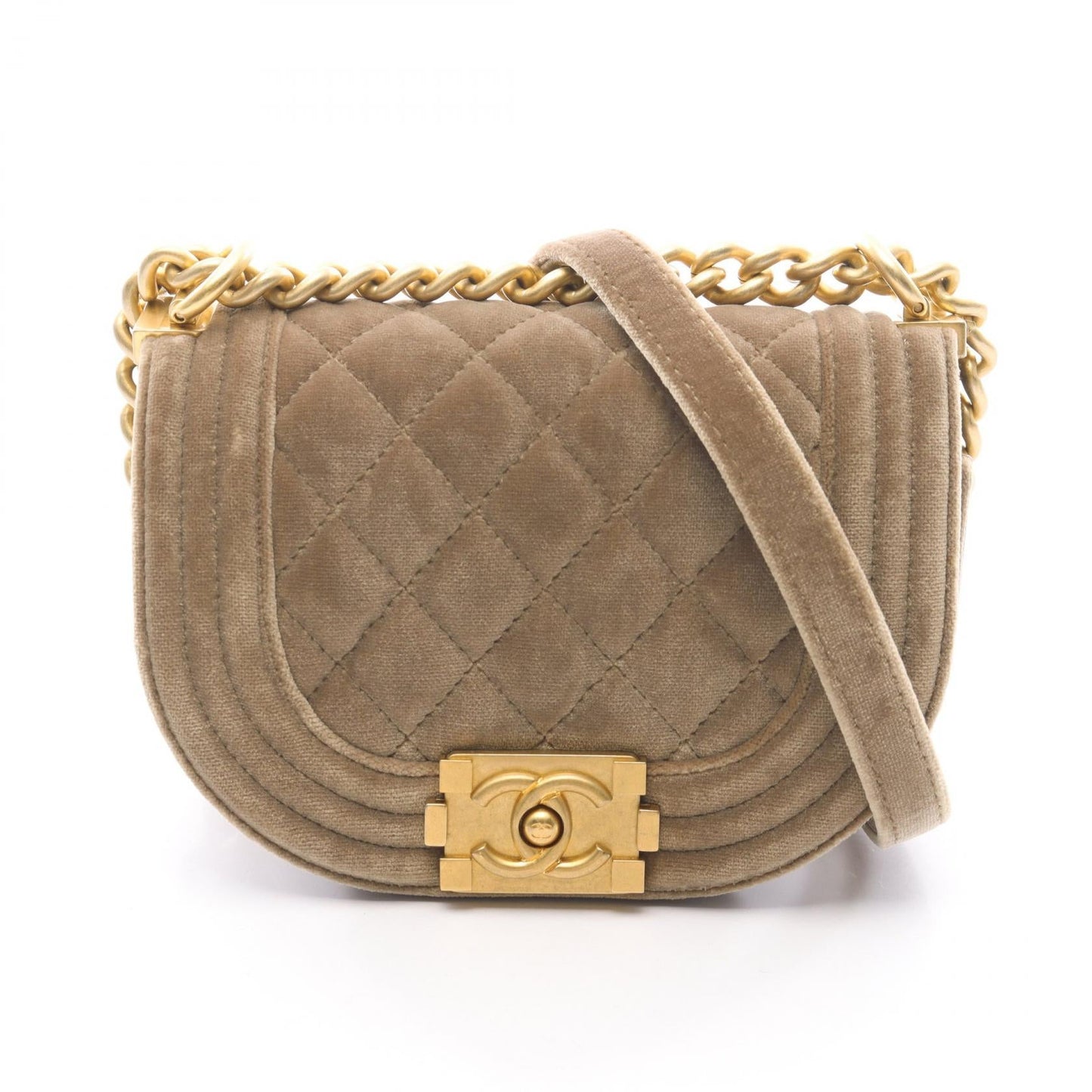 Chanel Boy Chanel Mini MatelassÃ© Fabric Shoulder Bag