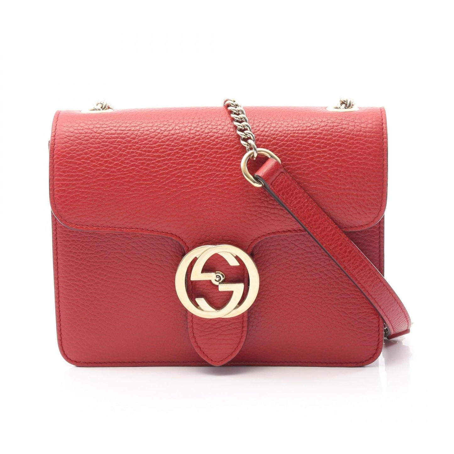 Gucci Interlocking G Leather Shoulder Bag