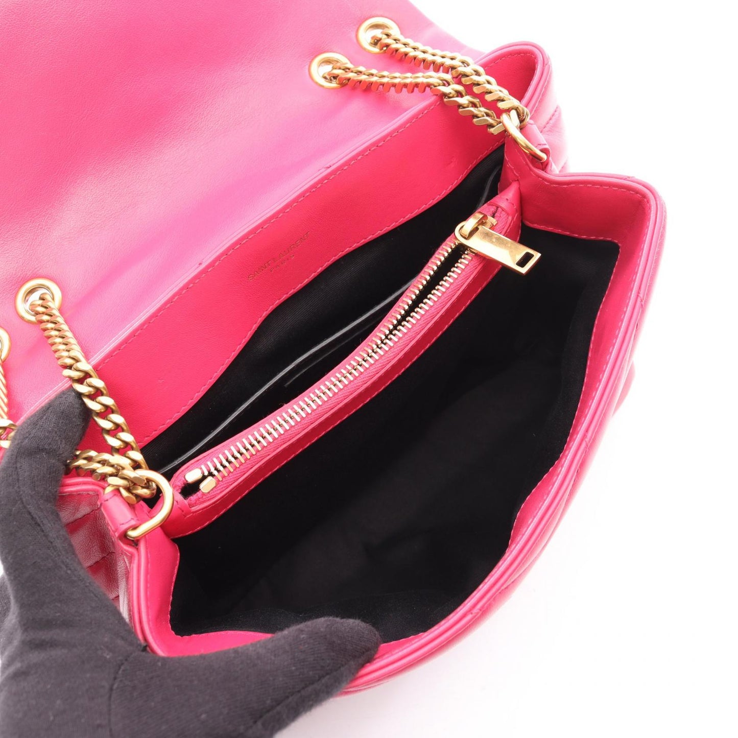 Saint Laurent Paris Loulou Small Leather Shoulder Bag