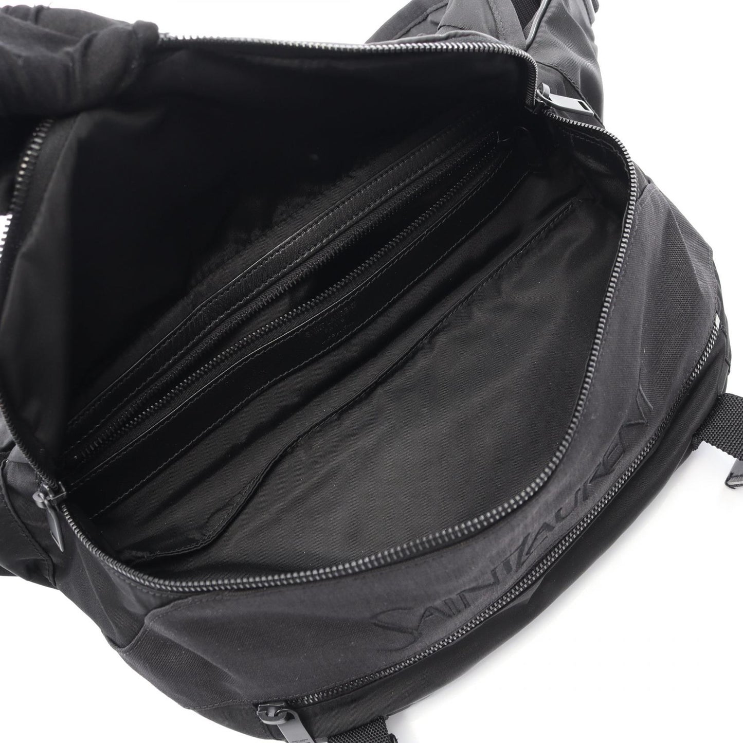 Saint Laurent Paris Embroidery Canvas Nylon Waist Bag