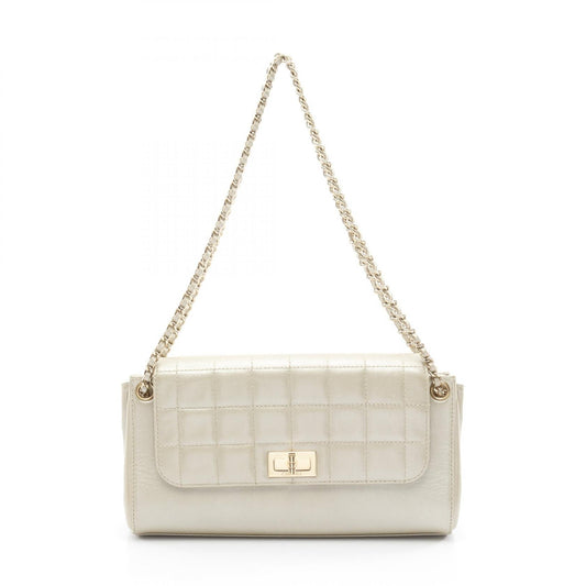 Chanel 2.55 Choco Bar Lambskin Shoulder Bag