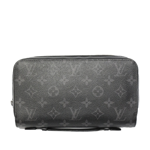 LOUIS VUITTON Long Wallet Purse Monogram canvas Monogram Clutch bag Eclipse Zippy XL mens