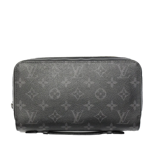 LOUIS VUITTON Long Wallet Purse Monogram canvas Monogram Clutch bag Eclipse Zippy XL mens