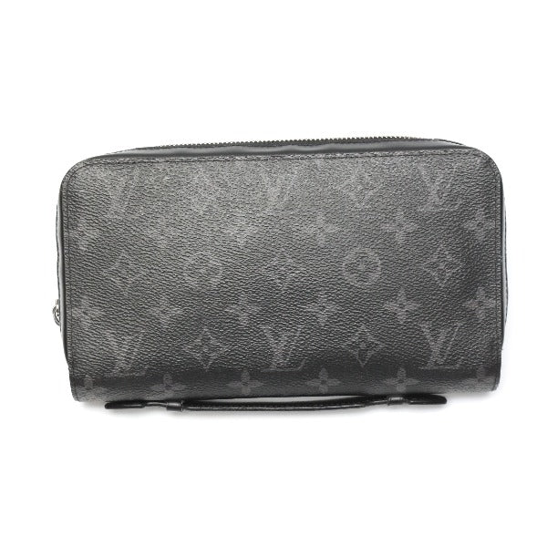 LOUIS VUITTON Long Wallet Purse Monogram canvas Monogram Clutch bag Eclipse Zippy XL mens