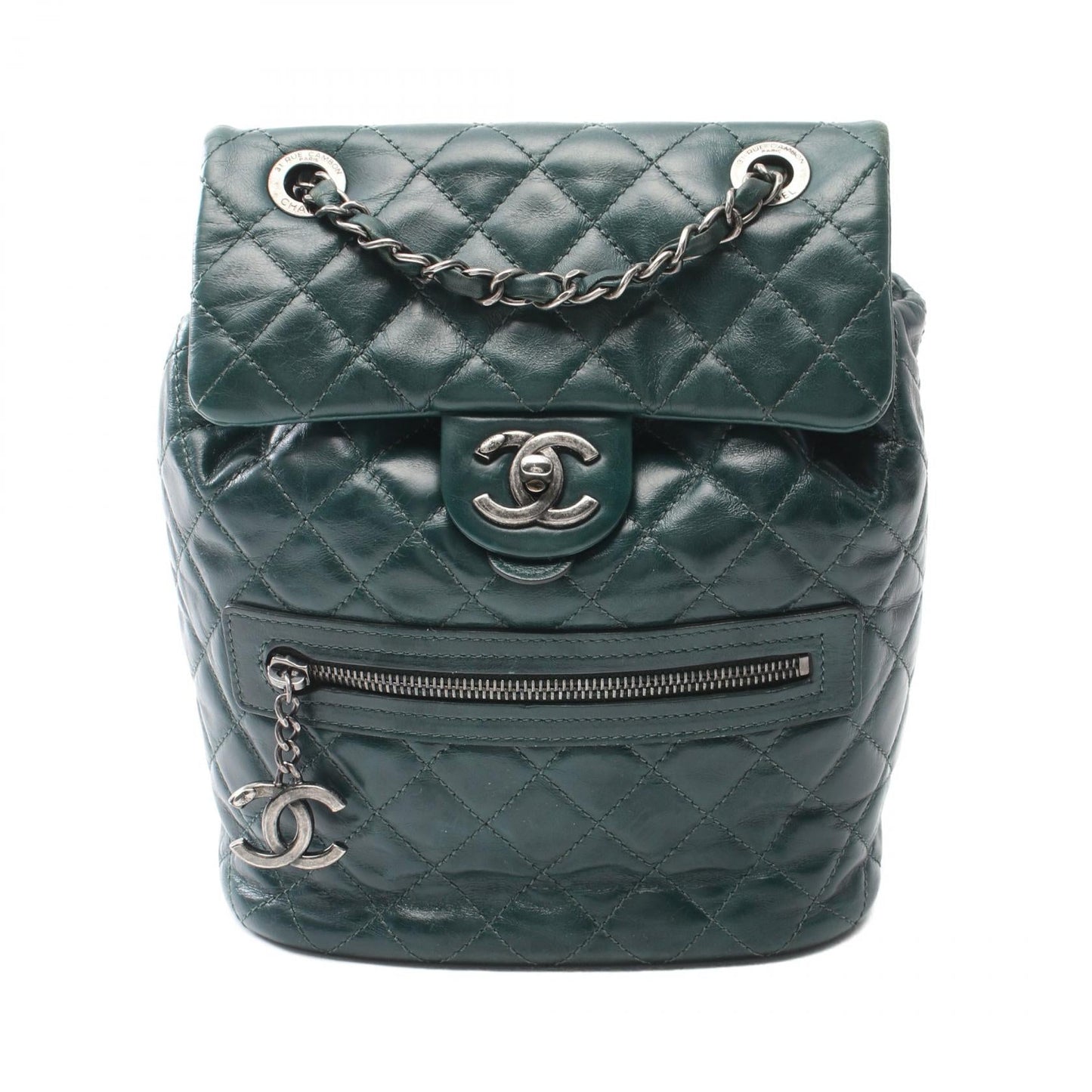 Chanel Matelassé Calf Backpack Classic Flap