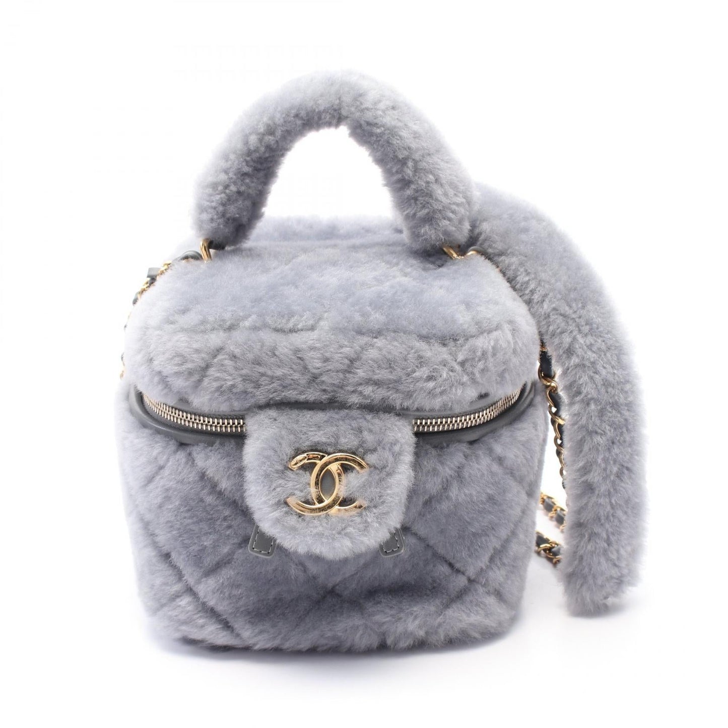 Chanel Matelasse Fur 2way Shoulder Bag Classic Flap