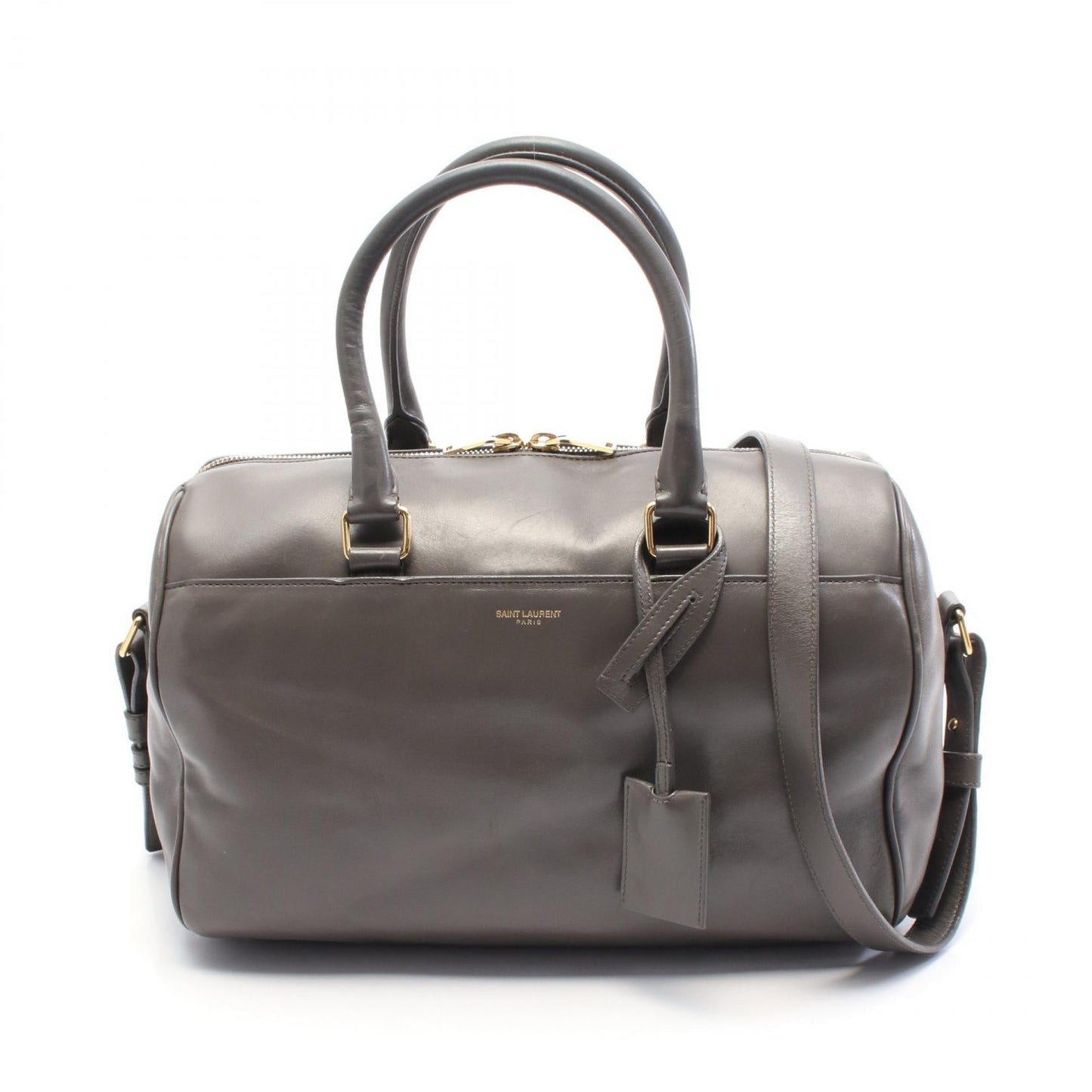 Saint Laurent Paris Classic Duffle6 Leather Handbag