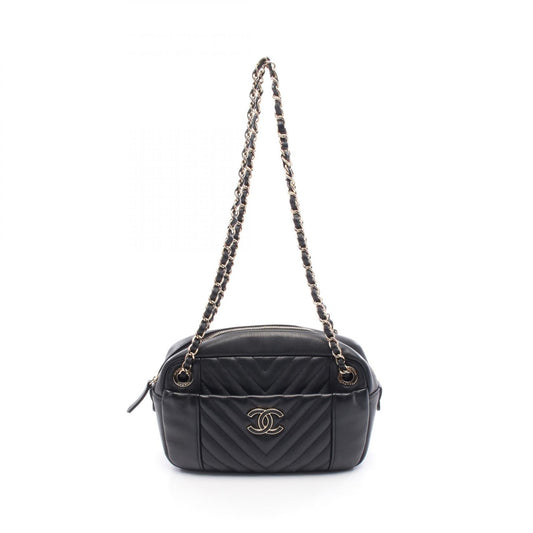 Chanel V-stitch Chevron Lambskin Shoulder Bag