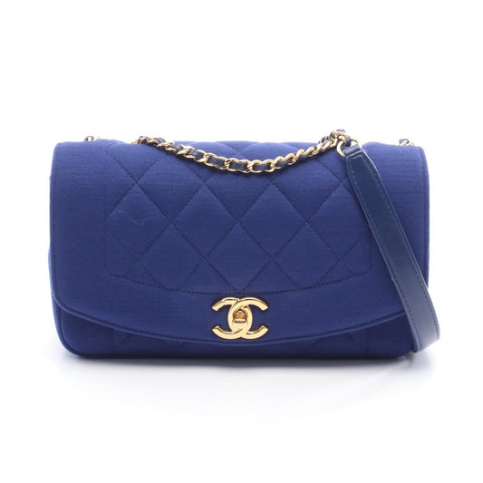 Chanel Matelasse Diana Flap Cotton Shoulder Bag