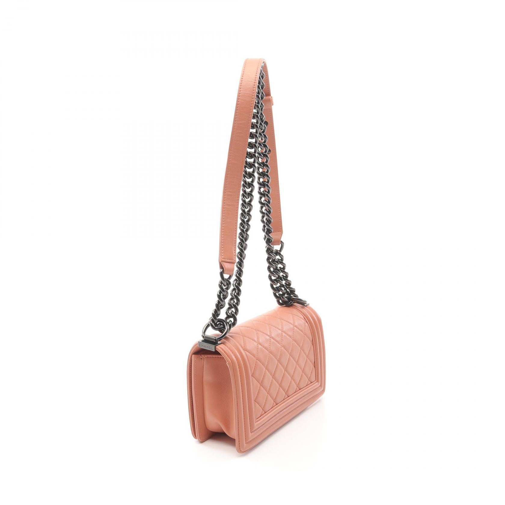 Chanel Boy Chanel Lambskin Shoulder Bag