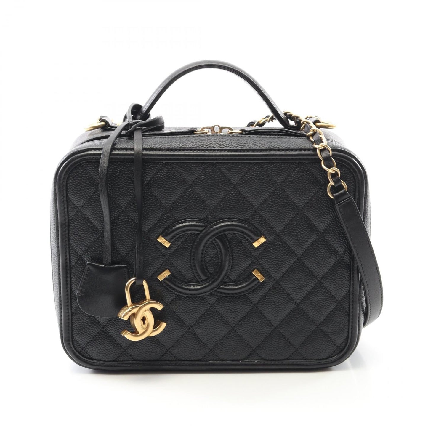 Chanel CC Filigree MatelassÃ© Calf Shoulder Bag