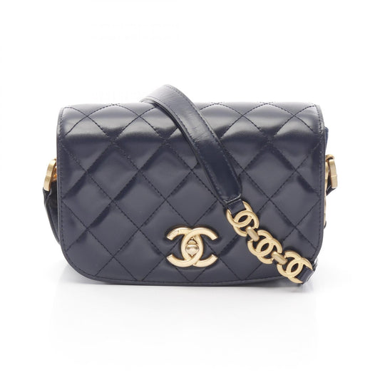 Chanel Matelasse Leather Suede Shoulder Bag