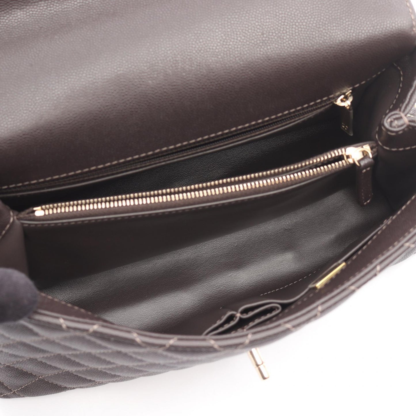 Chanel Coco Handle Grained Calfskin 2way Bag