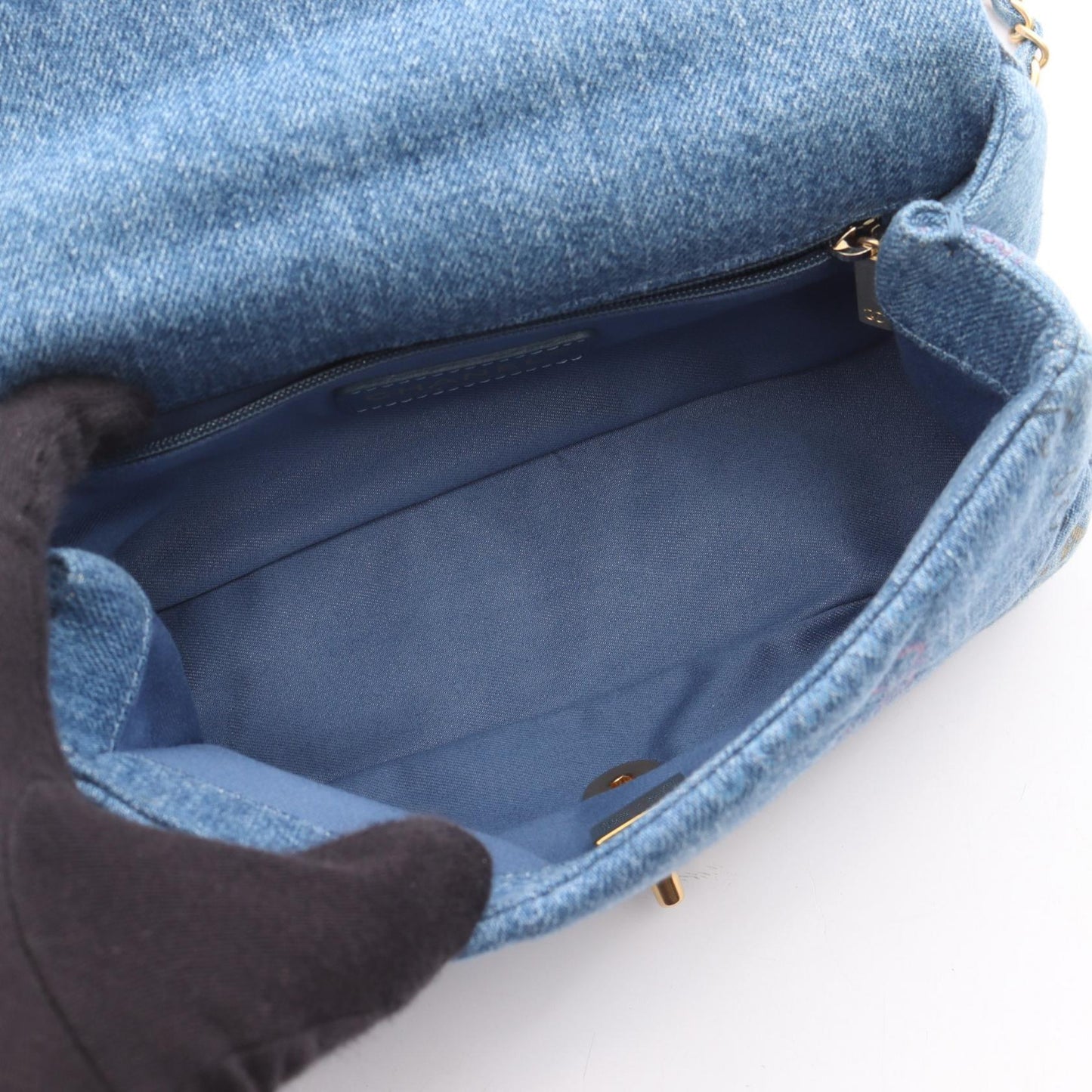 Chanel Matelasse Denim Shoulder Bag