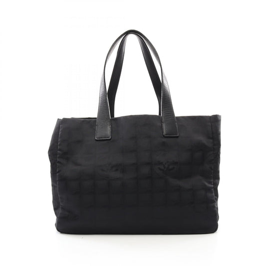 Chanel New Travel Line Leather Nylon Canvas Tote Bag