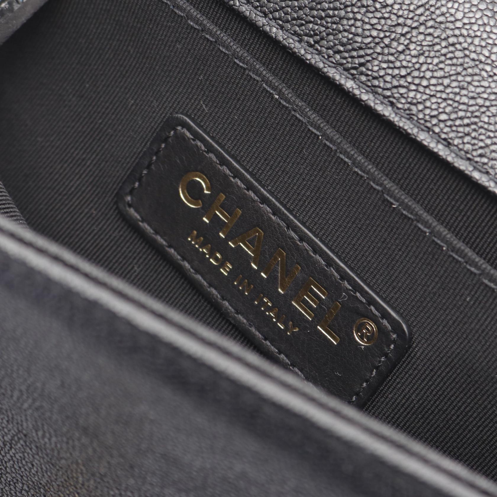 Chanel Boy Small Chevron Leather Shoulder Bag