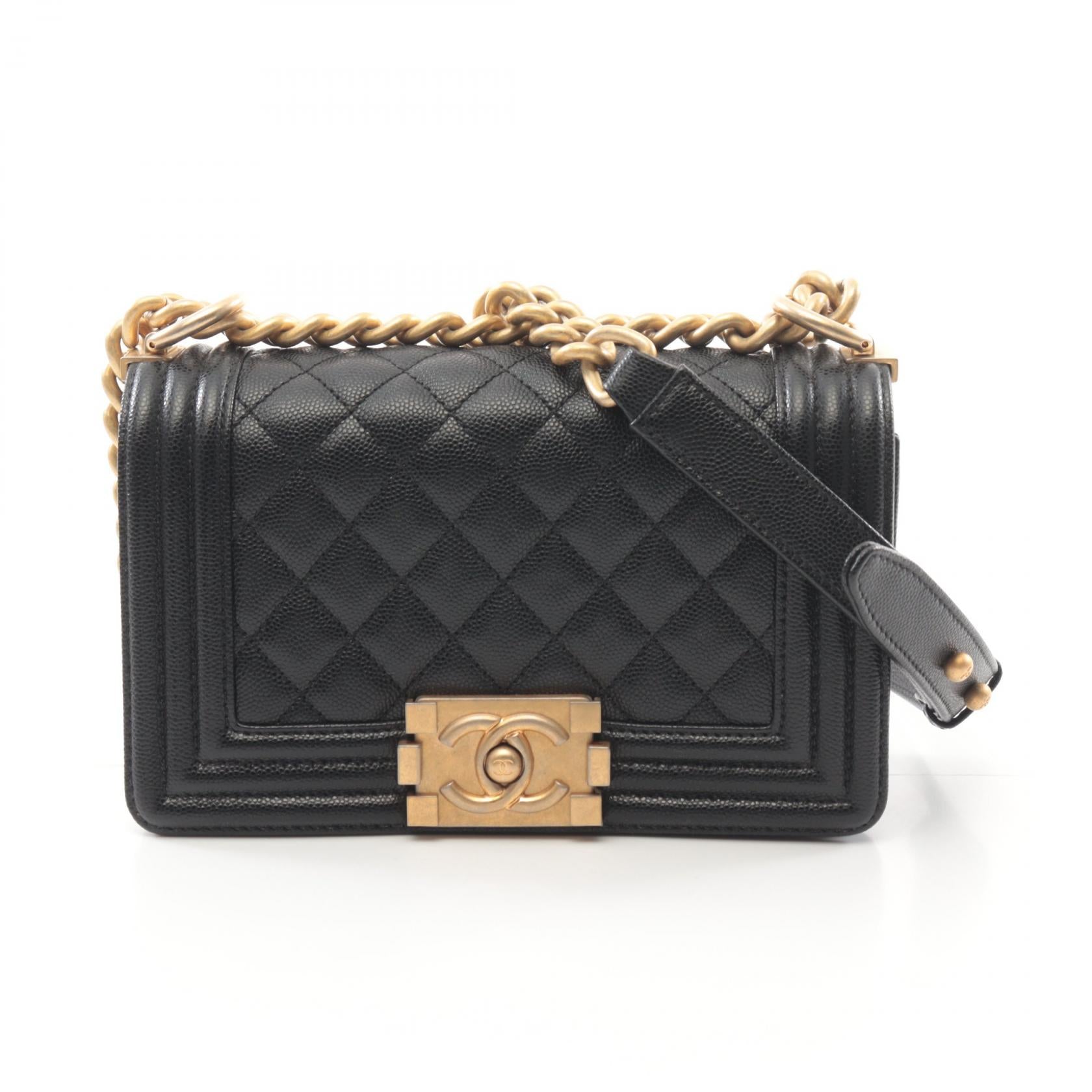 Chanel Boy Chanel Grained Calfskin Shoulder Bag