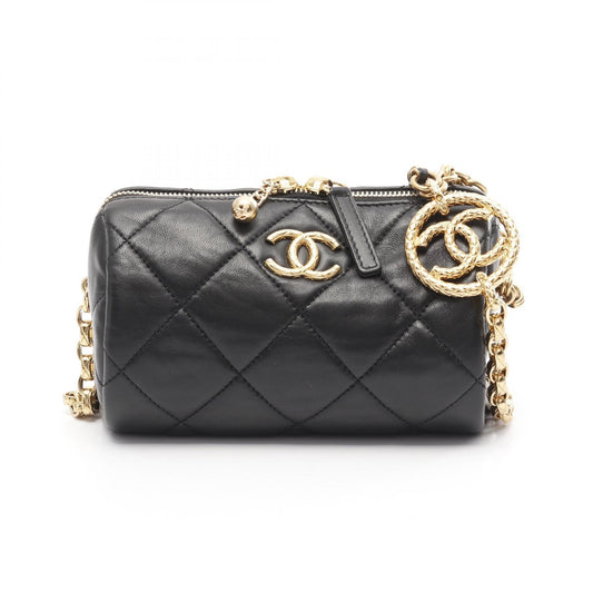 Chanel Mini Bowling Bag Lambskin Shoulder Bag