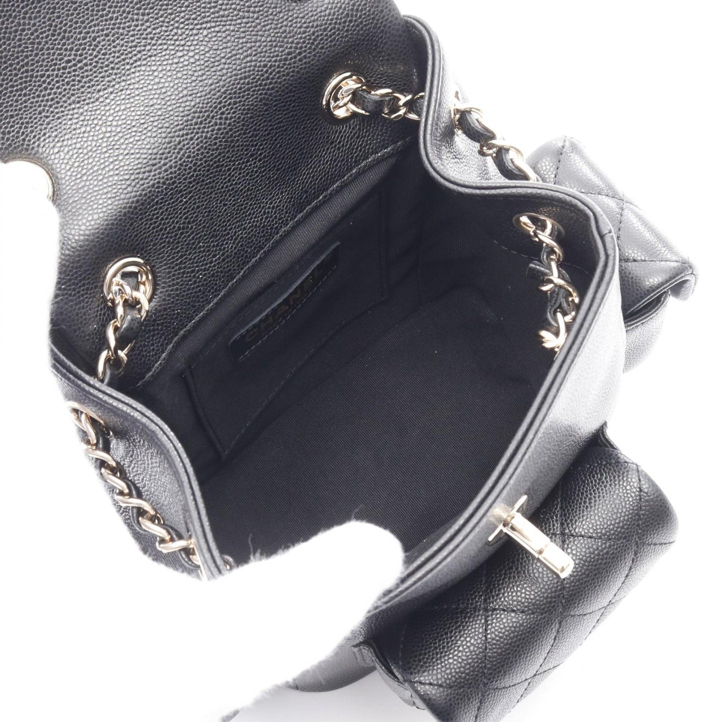 Chanel MatelassÃ© Grained Calfskin Backpack