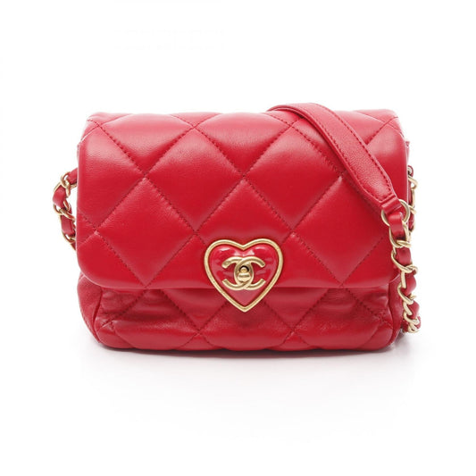 Chanel MatelassÃ© Heart Lock Lambskin Shoulder Bag