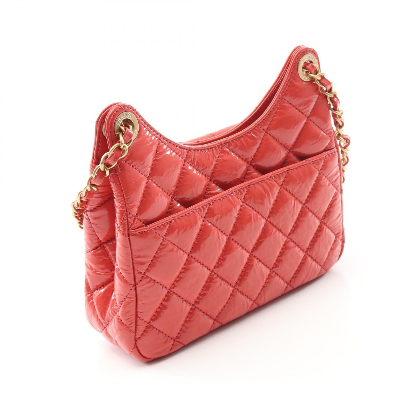 Chanel Matelasse Patent Leather Shoulder Bag