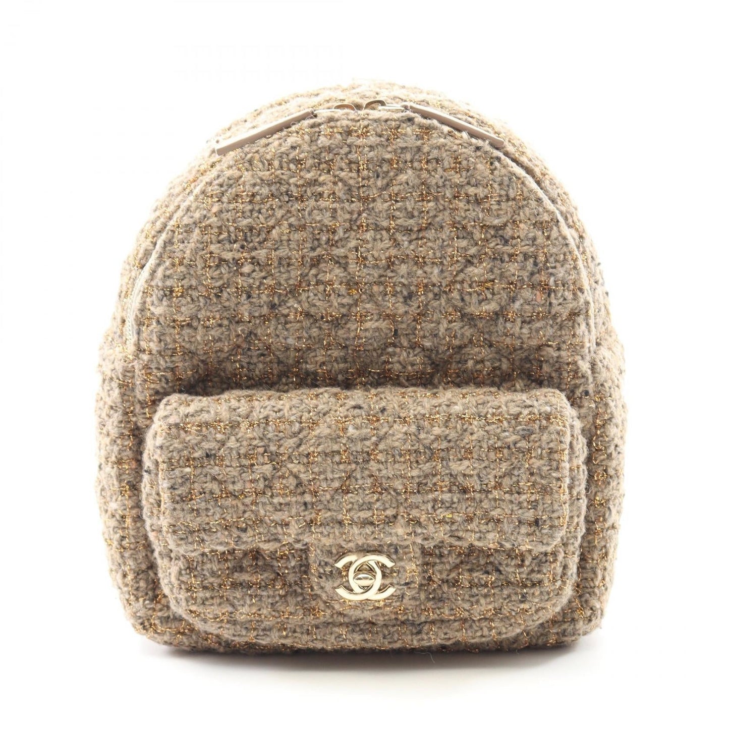 Chanel MatelassÃ© Fabric Leather Backpack