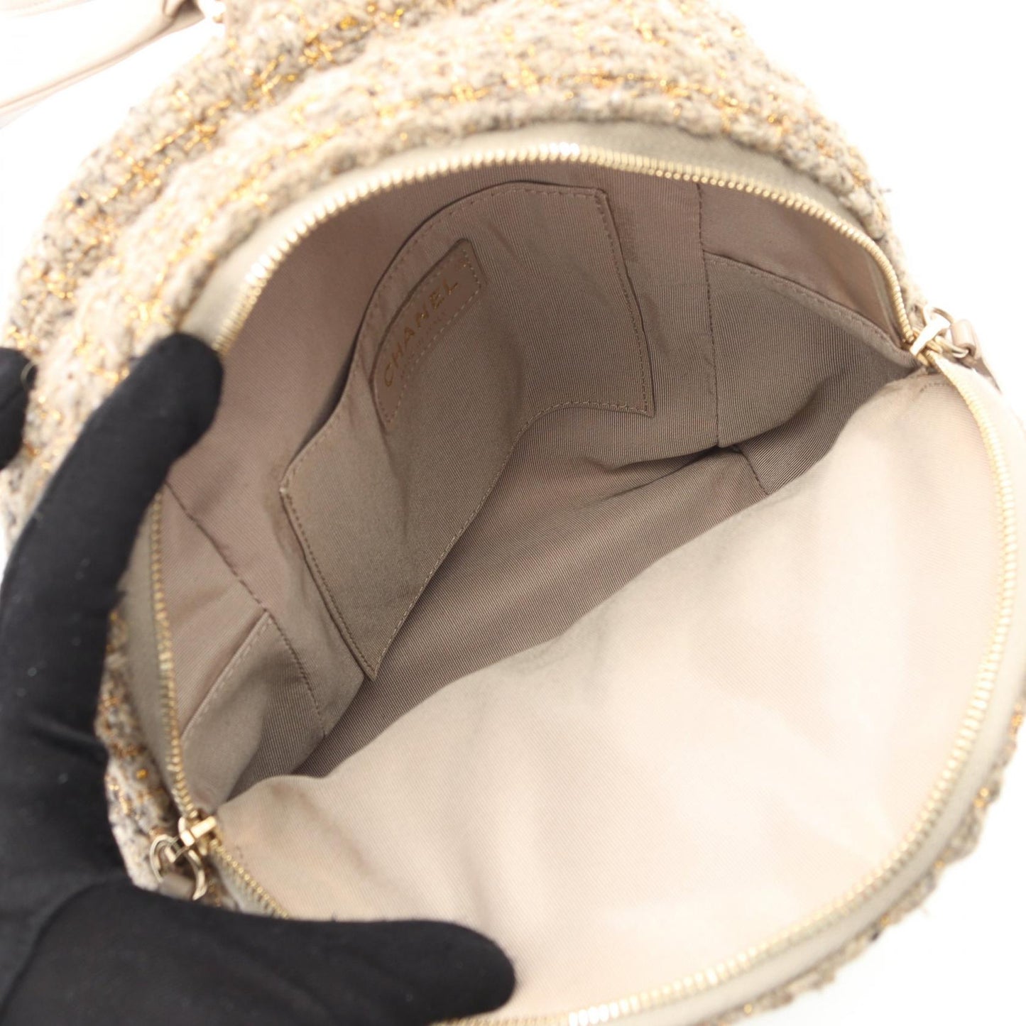 Chanel MatelassÃ© Fabric Leather Backpack